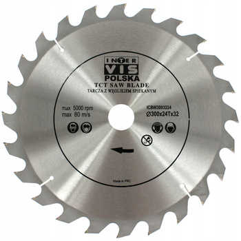 TARCZA PIŁA DO DREWNA WIDIA 300 / 32 T24 INTER