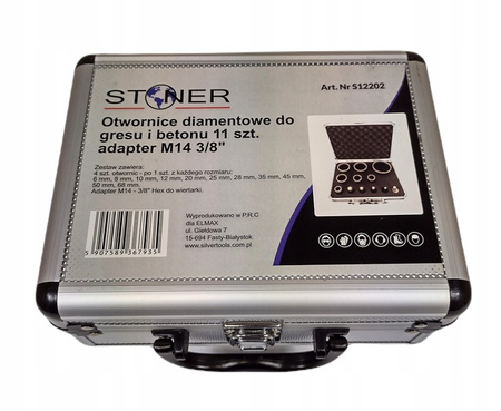 ZESTAW OTWORNICA WIERTŁO DIAMENTOWE DO GRESU 6-68