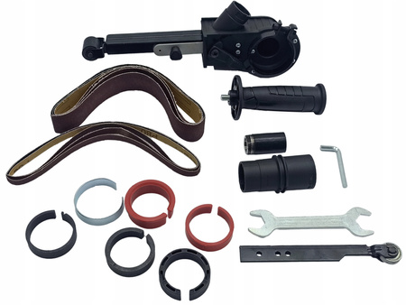 PRZYSTAWKA SZLIFIERKI DO SZLIFOWANIA POLEROWANIA SPAWÓW RUR PILNIK TAŚMOWY