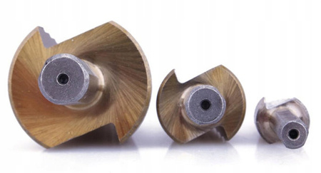 ZESTAW WIERTŁO STOPNIOWE STOŻKOWE TYTAN 4-32mm 4el