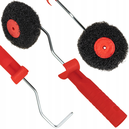 WAŁEK DO GŁADZI Z RĄCZKĄ CLICK 36MM DO WNĘK WYKOŃCZEŃ NAROŻY PŁYT GK UCHWYT