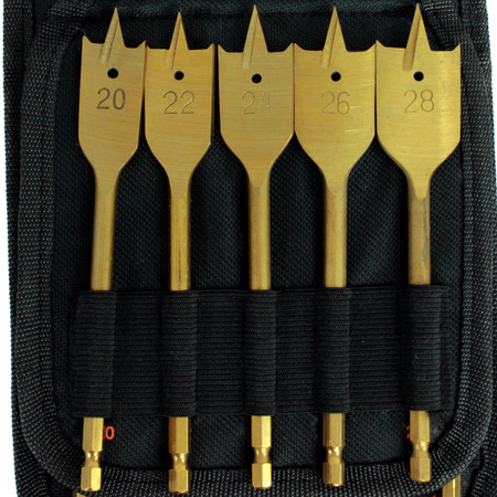 WIERTŁA ŁOPATKOWE PIÓRKOWE PŁASKIE DO DREWNA 16szt