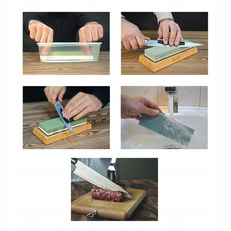 OSTRZAŁKA DO NOŻY KAMIEŃ WODNY OSEŁKA STALKA DO OSTRZENIA NOŻY KORUND