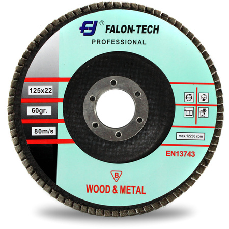 TARCZA LAMELKOWA LISTKOWA SZLIFOWANIA 125 GR 120