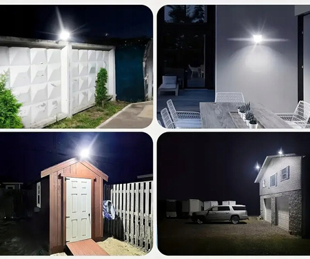 MOCNA LAMPA SOLARNA LED Z CZUJNIKIEM RUCHU ZMIERZCHU OGRODOWA ULICZNA PILOT