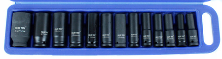 NASADKI UDAROWE 1/2'' DŁUGIE ZESTAW 10-32MM 13EL