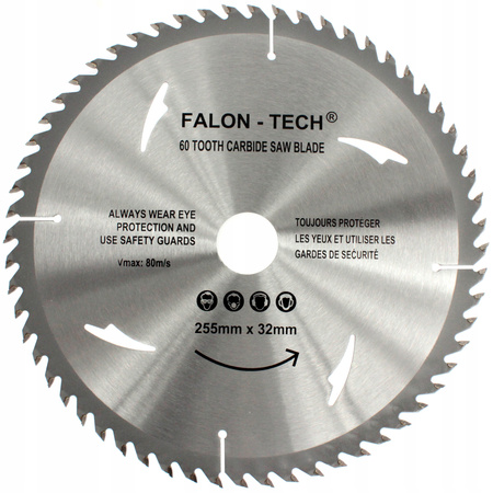 TARCZA PIŁA DO DREWNA WIDIA FT 255/30 T60