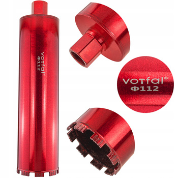 WIERTŁO KORONOWE DIAMENTOWE DO BETONU 112 x 450mm WIERTNICA OTWORNICA