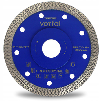 TARCZA DIAMENTOWA DO CIĘCIA GRESU PŁYTEK 115/22,2