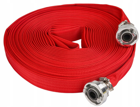 WĄŻ STRAŻACKI PARCIANY DO BRUDNEJ WODY SZAMBA SZYBKOZŁĄCZKA 1" 20M 8 BAR