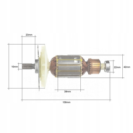 WIRNIK DO KLUCZA ELEKTRYCZNEGO STOJAN CZĘŚĆ 2000W