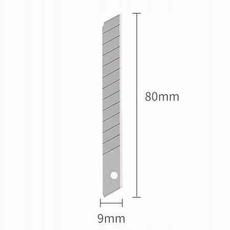 OSTRZA DO NOŻA OSTRZE WYMIENNE ŁAMANE 18 mm 10szt.