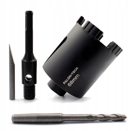 OTWORNICA DIAMENTOWA 68mm /5 M16 SDS+ WIERTŁO DO BETONU CEGŁY SILIKATU