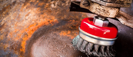 SZCZOTKA DRUCIANA 115mm M14 DRUT STALOWY SKRĘCANY