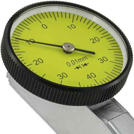 CZUJNIK ZEGAROWY WSKAŹNIK ZEGAROWY UCHYLNY 0,8 MM ZEGAR MAŁY TARCZA 30 MM