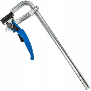 ŚCISK STOLARSKI DŹWIGOWY 300 X 80 MM SPAWALNICZY KUTY ZAPADKOWY ŚLUSARSKI