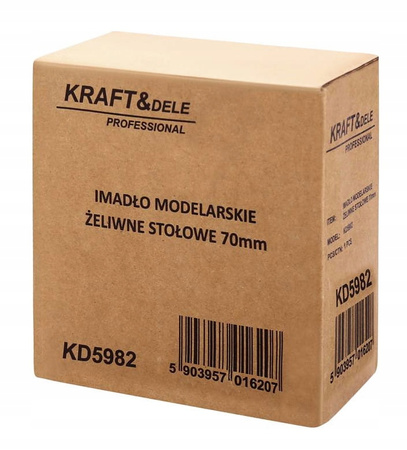 MINI IMADŁO ŻELIWNE MODELARSKIE 70mm SOLIDNE PRECYZYJNE
