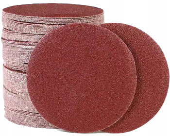 KRĄŻEK PAPIER ŚCIERNY SAMOPRZYLEPNY RZEP DYSK 125mm / P 80 - 50szt.