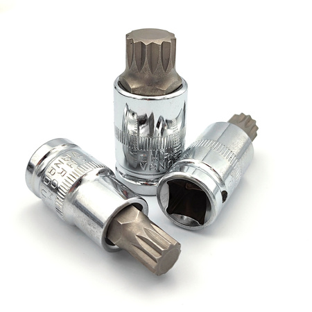 ZESTAW KLUCZY WPUSTOWYCH NASADKI SPLINE M4-M20, 1/2", 12 szt.