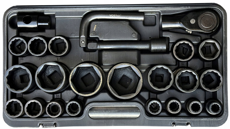 ZESTAW KLUCZE NASADOWE NASADKI UDAROWE 3/4" 1" 26EL TIR 17-65mm PRZEDŁUŻKI