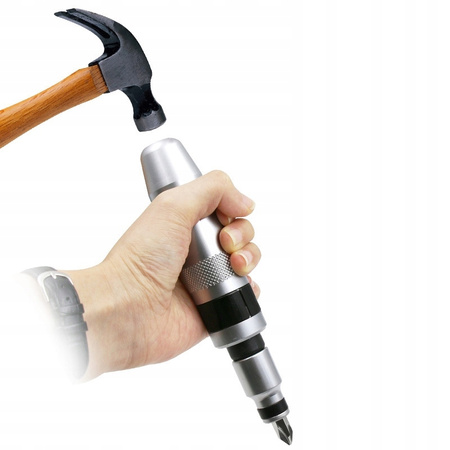 ŚRUBOKRĘT WYKRĘTAK DO POBIJANIA UDAROWY + 13 BITÓW