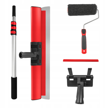 NÓŻ DO GŁADZI SZPACHLA 65cm WYMIENNE NIERDZEWNE OSTRZE 0.3mm KIJ WAŁEK 18cm