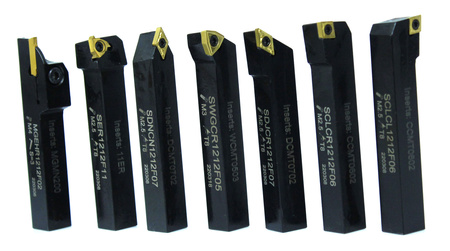 NOŻE TOKARSKIE Z WYMIENNĄ PŁYTKĄ 7 szt. 12x12