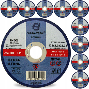 TARCZA DO CIĘCIA METALU inox 125 x 1,0 FALON TECH