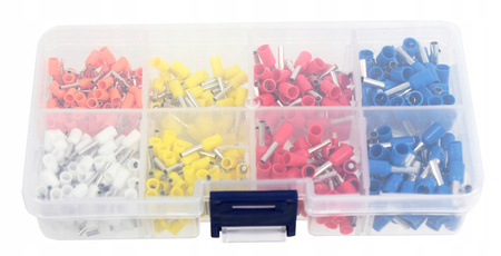 Zestaw końcówek tulejkowych tulejek 0,5-2,5mm x500