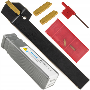 NÓŻ TOKARSKI WYTACZAK SKŁADANY 12X12X100MM MGEHR1212-2 + 3 PŁYTKI