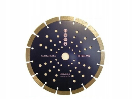 TARCZA DIAMENTOWA SEGMENT 230 x 22 x 12mm I-VIS