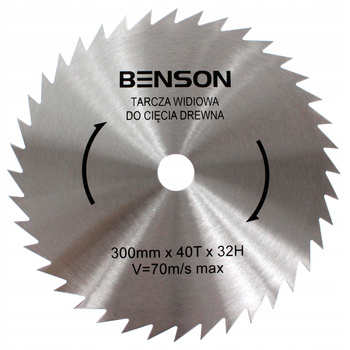 TARCZA PIŁA DO DREWNA ZWYKŁA BEZ WIDII 300/32 T40