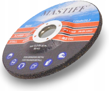 TARCZA DO CIĘCIA METALU inox 125 x 6,0 MASTIFF