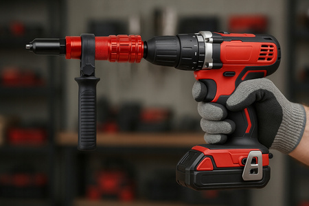 NITOWNICA DO NITÓW ZRYWALNYCH ADAPTER NA WKRĘTARKĘ Z RĄCZKĄ 2,4 - 4,8 mm