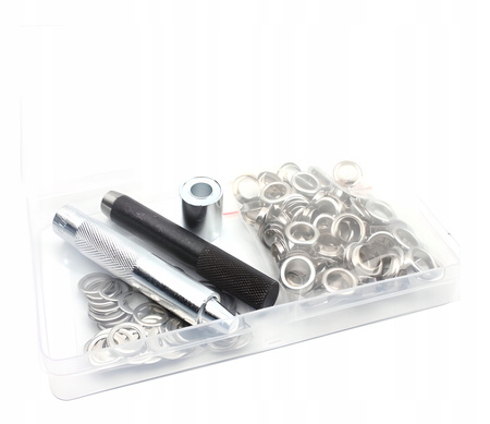 ZESTAW OCZKA DZIURKACZ 10MM NAPY PLANDEKI 100 SZT.