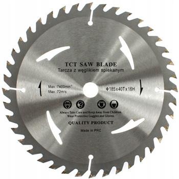 TARCZA PIŁA DO DREWNA WIDIA I-C 185/16 T40