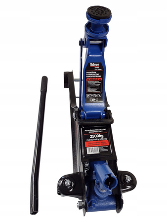 PODNOŚNIK HYDRAULICZNY NISKOPROFILOWY 2,5 T W WALIZCE OBROTOWA RĄCZKA