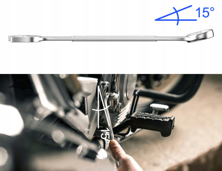 KLUCZE PŁASKO OCZKOWE ZESTAW KLUCZY PŁASKO-OCZKOWYCH W ETUI 6-22 MM 12 SZT.