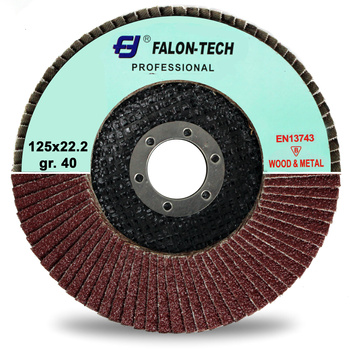 TARCZA LAMELKOWA LISTKOWA SZLIFOWANIA 125 GR 40 FT