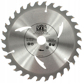 TARCZA PIŁA DO DREWNA WIDIA 180 / 20 T30 INTER