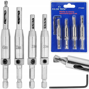 ZESTAW WIERTŁA SAMOCENTRUJĄCE DO ZAWIASÓW WIERTŁO