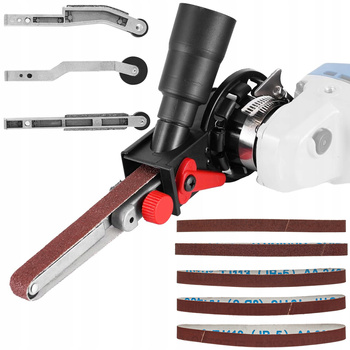 PRZYSTAWKA SZLIFIERKA TAŚMOWA ADAPTER DO SZLIFOWANIA POLEROWANIA SPAWÓW RUR