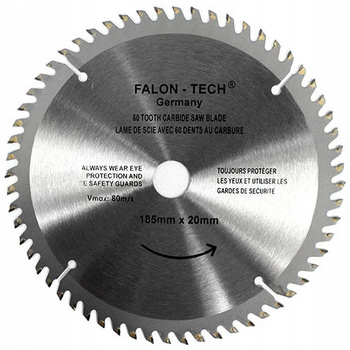 TARCZA DO CIĘCIA DREWNA WIDIA 185 / 20 T60 PRO