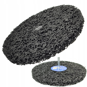 ŚCIERNICA DYSK ŚCIERNY NA TRZPIENIU WŁÓKNINA 150 mm WŁOSY MURZYNA