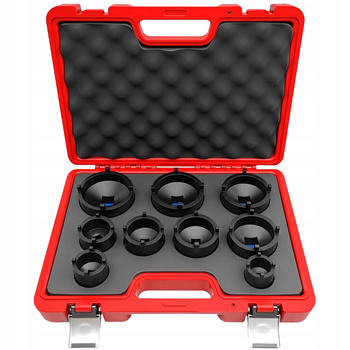 ZESTAW NASADEK KLUCZY KLUCZE NAKRĘTEK ROWKOWYCH WIEŃCOWYCH SWORZNI KM4-KM12