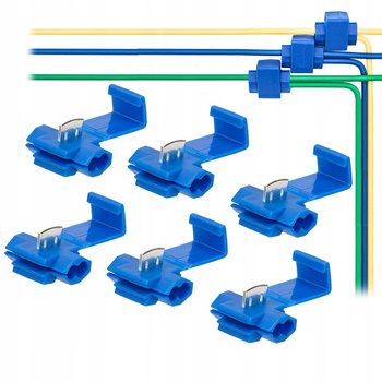 SZYBKOZŁĄCZKI ELEKTRYCZNE DO KABLI KABEL ZŁĄCZKI ZESTAW 6szt
