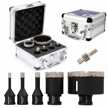 ZESTAW OTWORNICA WIERTŁO DIAMENTOWE DO GRESU 6-68