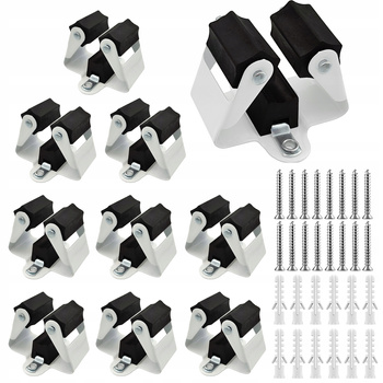 UCHWYT HAK ORGANIZER NA ŚCIANĘ NARZĘDZIA DOMOWE OGRODOWE MIOTŁĘ MOPA 10SZT