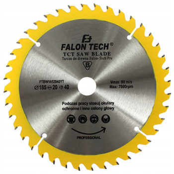 TARCZA DO CIĘCIA DREWNA WIDIA 185 / 20 T40 PRO