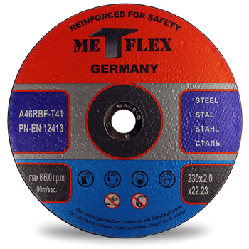 TARCZA CIĘCIA METALU TARCZE 230 x 2,0 MET-FLEX